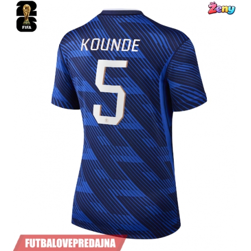 Lacne Ženy Futbalové dres Francúzsko Jules Kounde #5 MS 2026 Krátky Rukáv - Domáci
